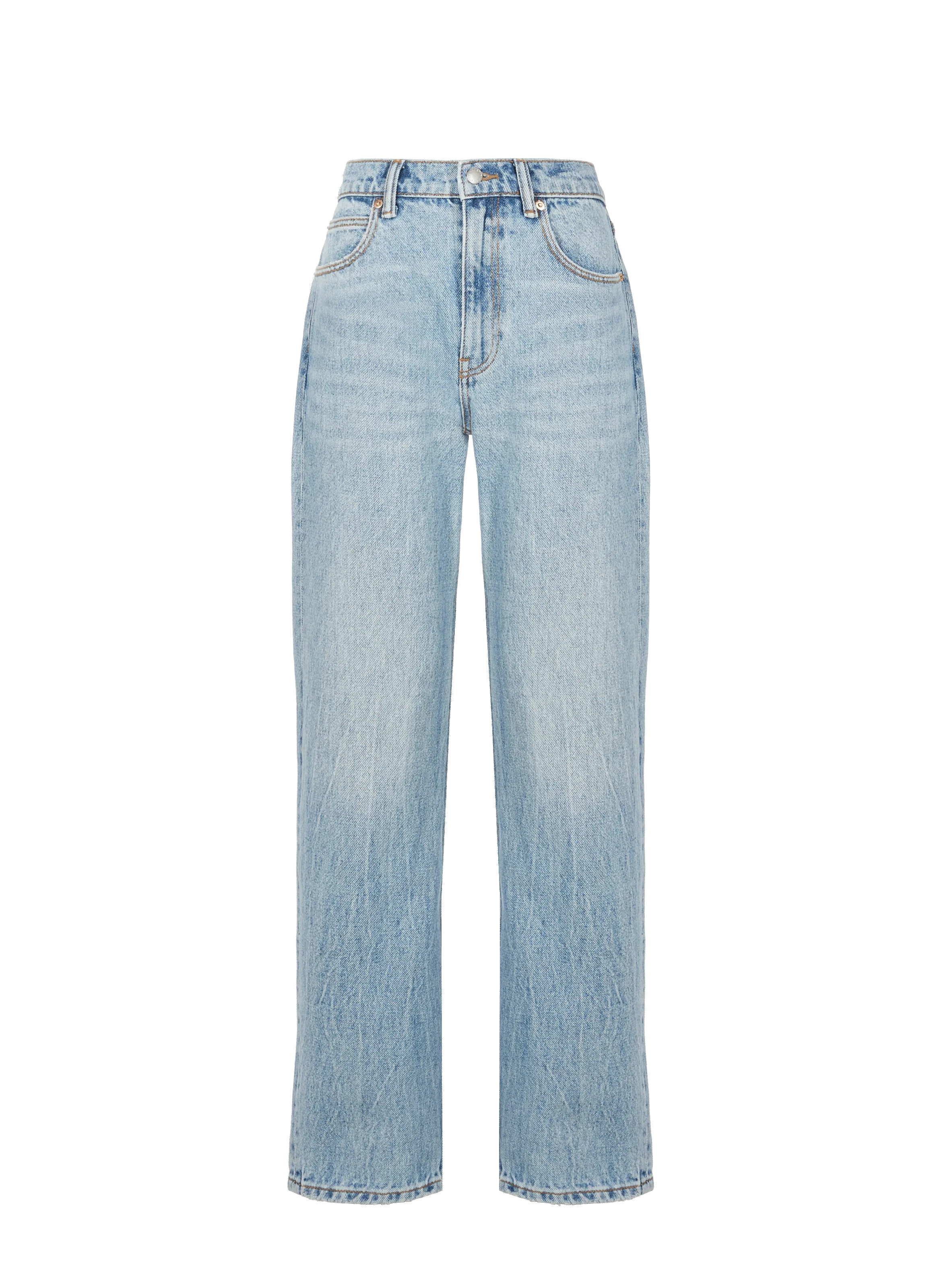 PANTALON EN DENIM DE COTON - ALEXANDER WANG pour FEMME | Printemps