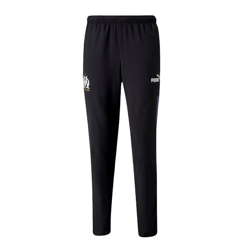 PANTALON NOIR PUMA D'AVANT-MATCH 23/24 OLYMPIQUE DE MARSEILLE