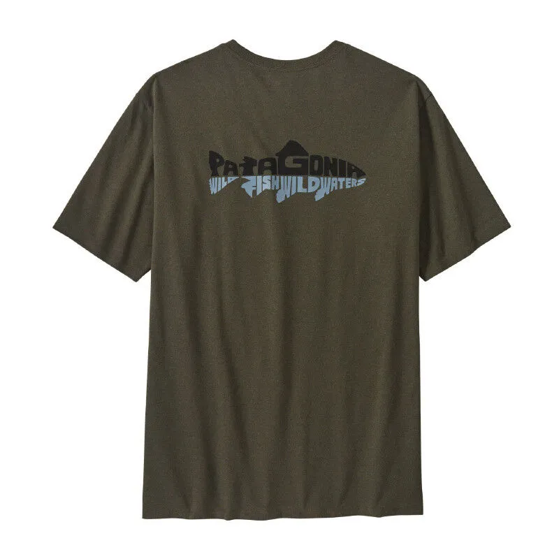 Patagonia Wild Waterline Pocket Responsibili-Tee - T-shirt homme | Hardloop