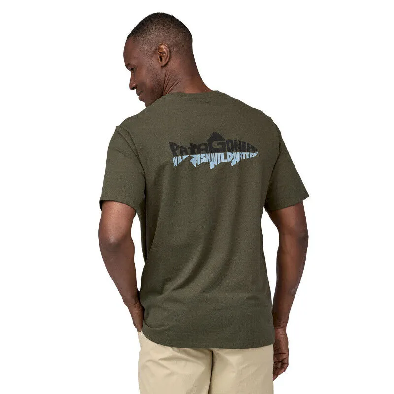 Patagonia Wild Waterline Pocket Responsibili-Tee - T-shirt homme | Hardloop