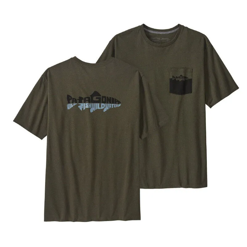 Patagonia Wild Waterline Pocket Responsibili-Tee - T-shirt homme | Hardloop