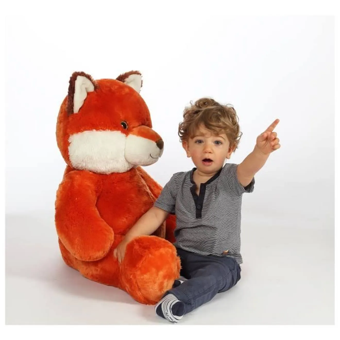 Peluche Renard GIPSY TOYS - 80 cm - Orange orange - Gipsy Toys