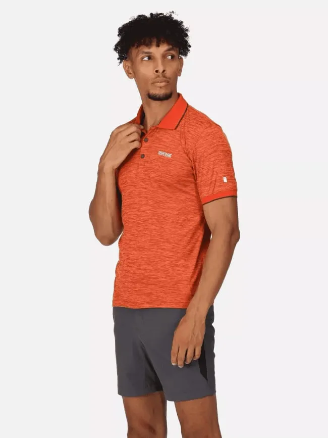 Polo de randonnée remex 2 orange homme - Regatta | wimod