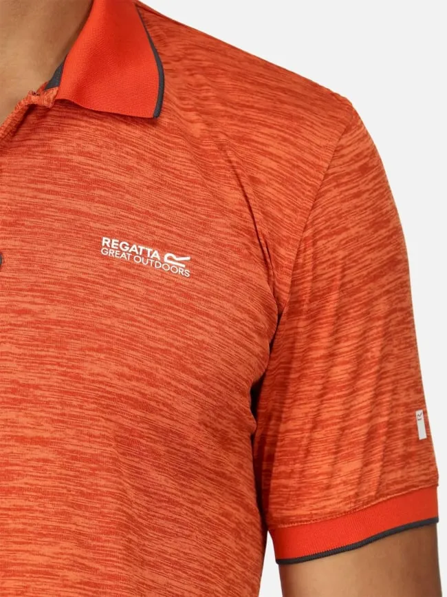 Polo de randonnée remex 2 orange homme - Regatta | wimod