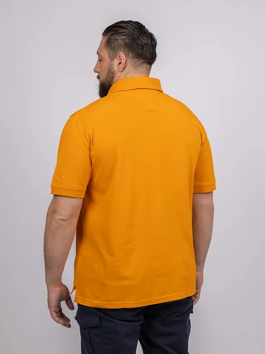 Polo Orange Tommy Hilfiger Grande Taille cannelle homme grande taille - Capelstore