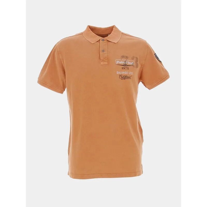 Polo uni california orange homme - Petrol Industries | wimod