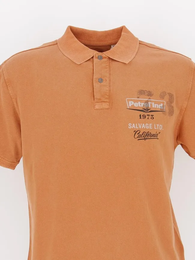 Polo uni california orange homme - Petrol Industries | wimod