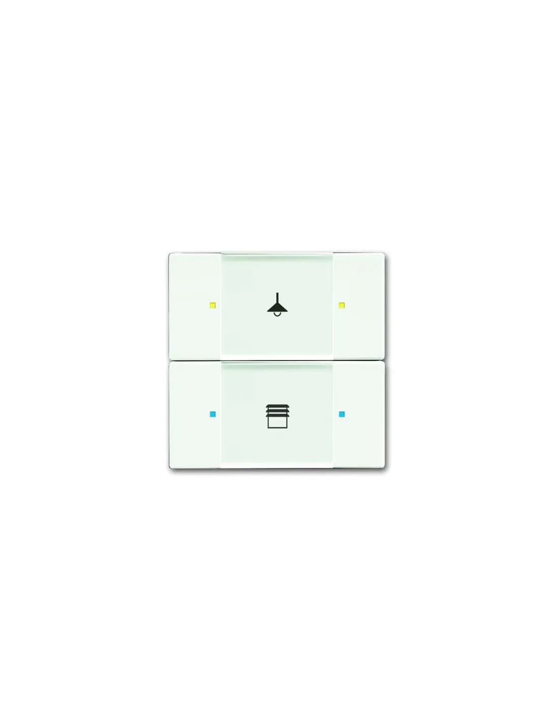 Poussoir 2 TouchesMultifonctions Blanc Mat 2CKA006116A0216 ABB 587255