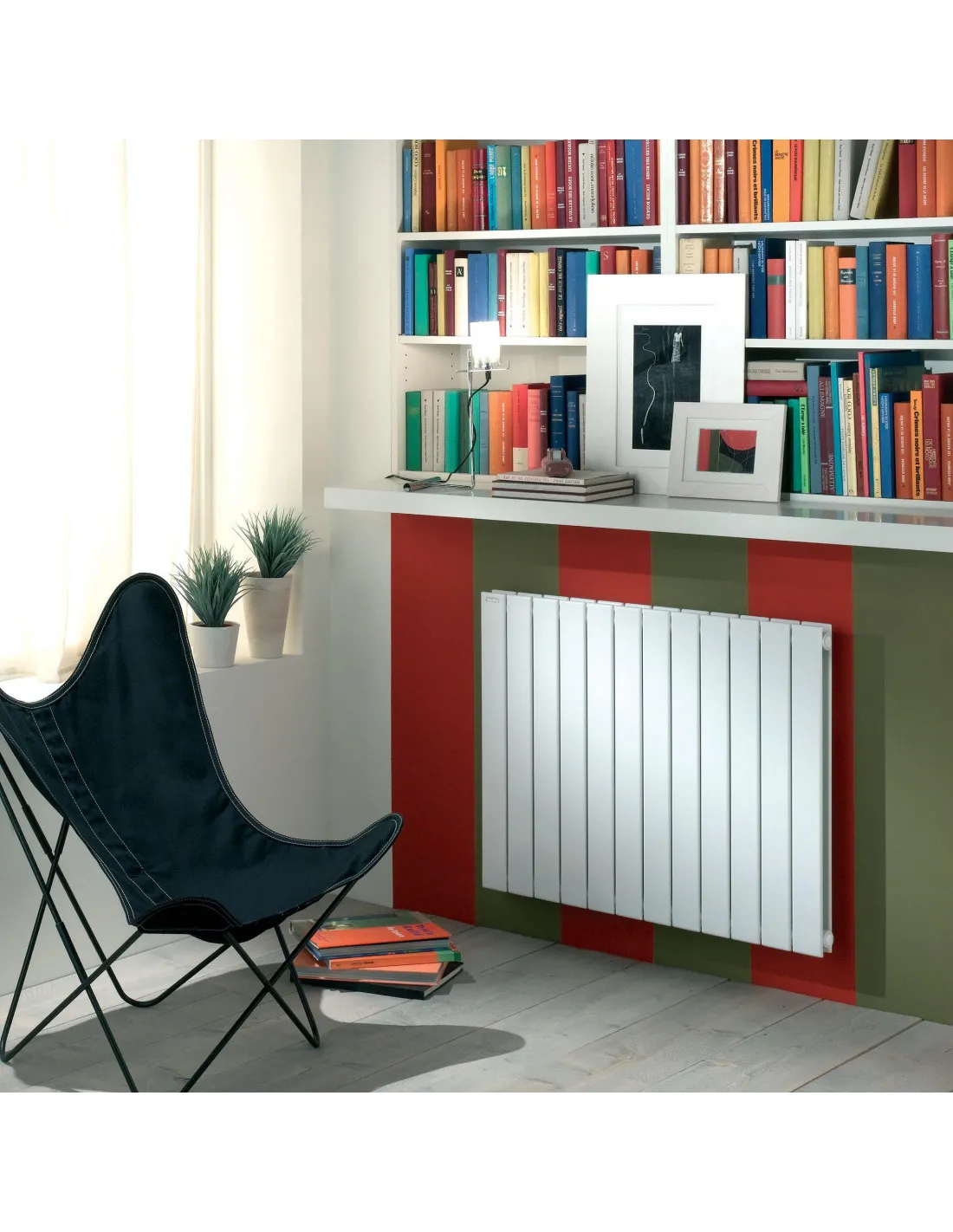 Radiateur eau chaude Fassane vertical double Blanc RAL 9016 594W horizontal 500 mm / L 666 mm Acova HXD-050-067