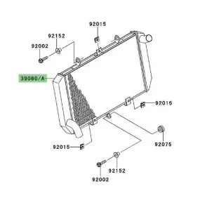 Radiateur Kawasaki Versys 1000 (2012-2014) | Moto Shop 35