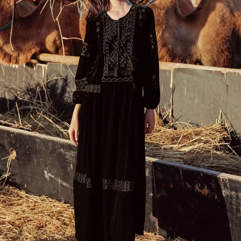 Robe Hippie Chic Noire