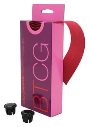 Ruban de guidon Bike Ribbon cork gel rouge avec liege