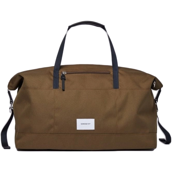 Sac de Voyage Sandqvist Milton Olive With Black Leather