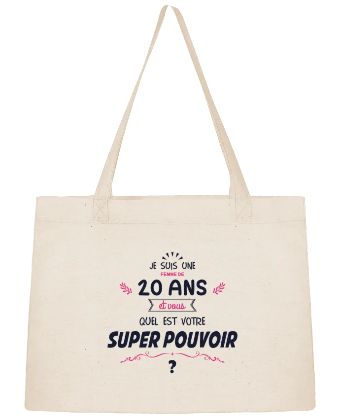 Sac Shopping 20 ans Super Pouvoir - Anniversaire par tunetoo