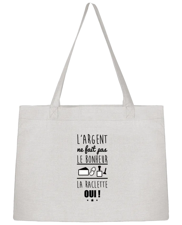 Sac Shopping L'argent ne fait pas le bonheur la raclette oui ! par Benichan