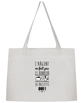 Sac Shopping L'argent ne fait pas le bonheur la raclette oui ! par Benichan