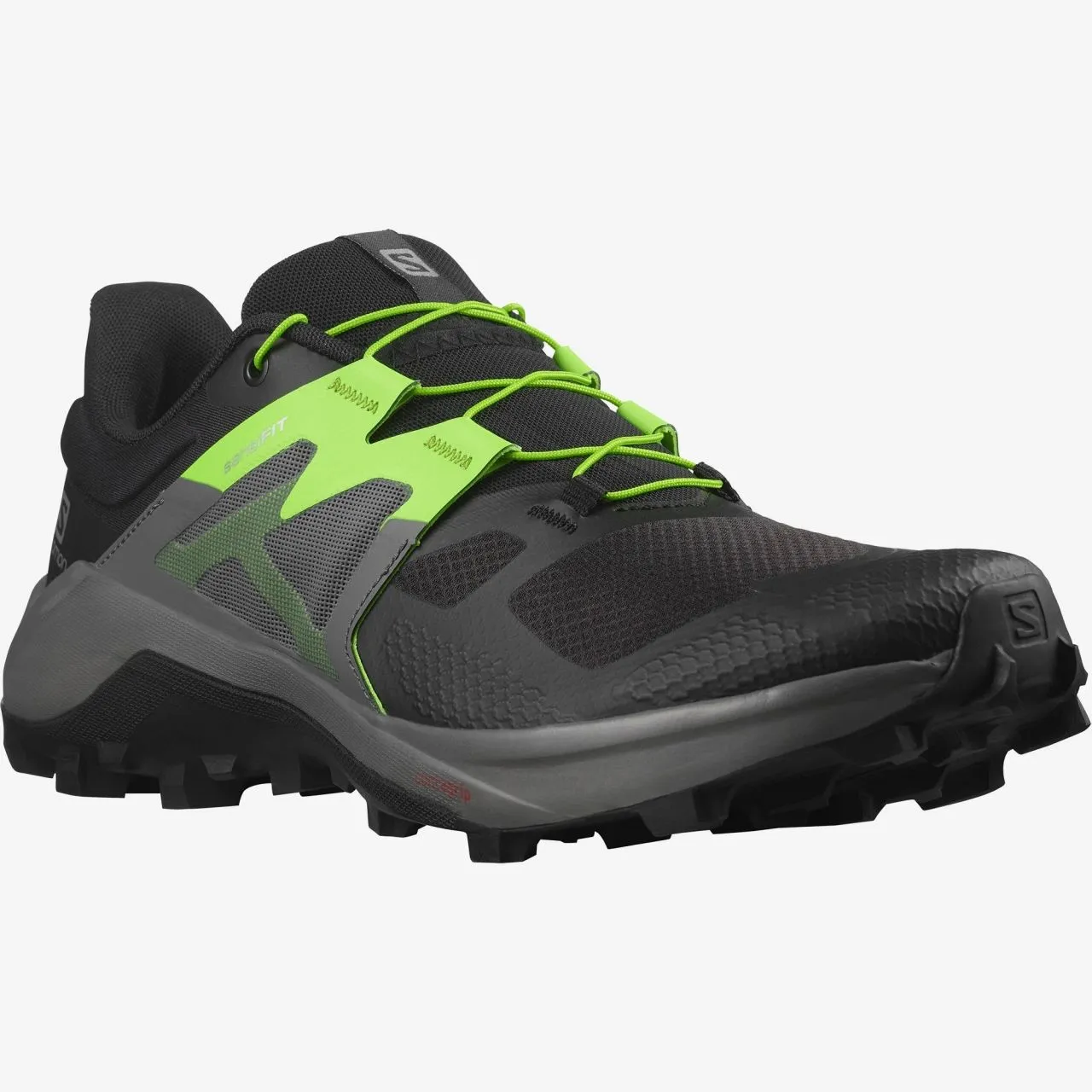 SALOMON WILDCROSS 2 NOIRE ET VERTE  Chaussures trail salomon