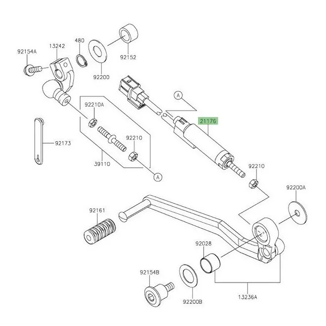 Shifter Up & Down Kawasaki Versys 1000 S/SE (2019-2024) | Moto Shop 35