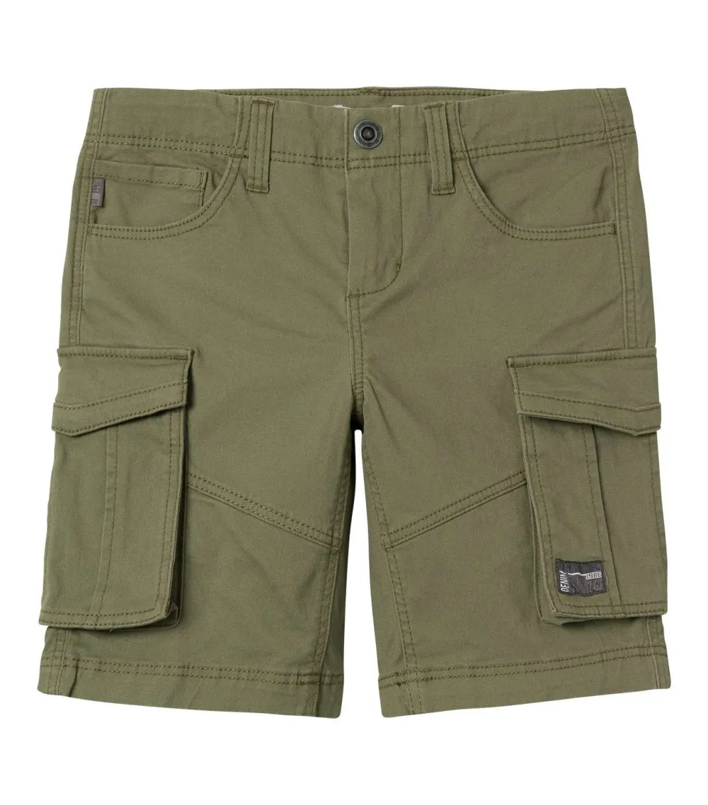 Short avec une coupe cargo Junior Garçon Name It en coton kaki