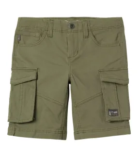 Short avec une coupe cargo Junior Garçon Name It en coton kaki