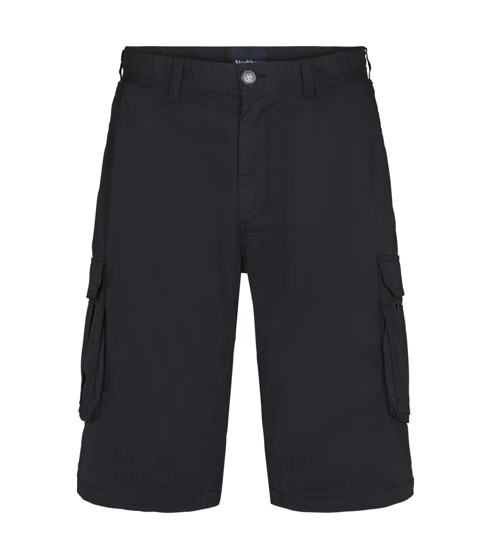 Short Cargo coupe longue North 56°4 en coton noir