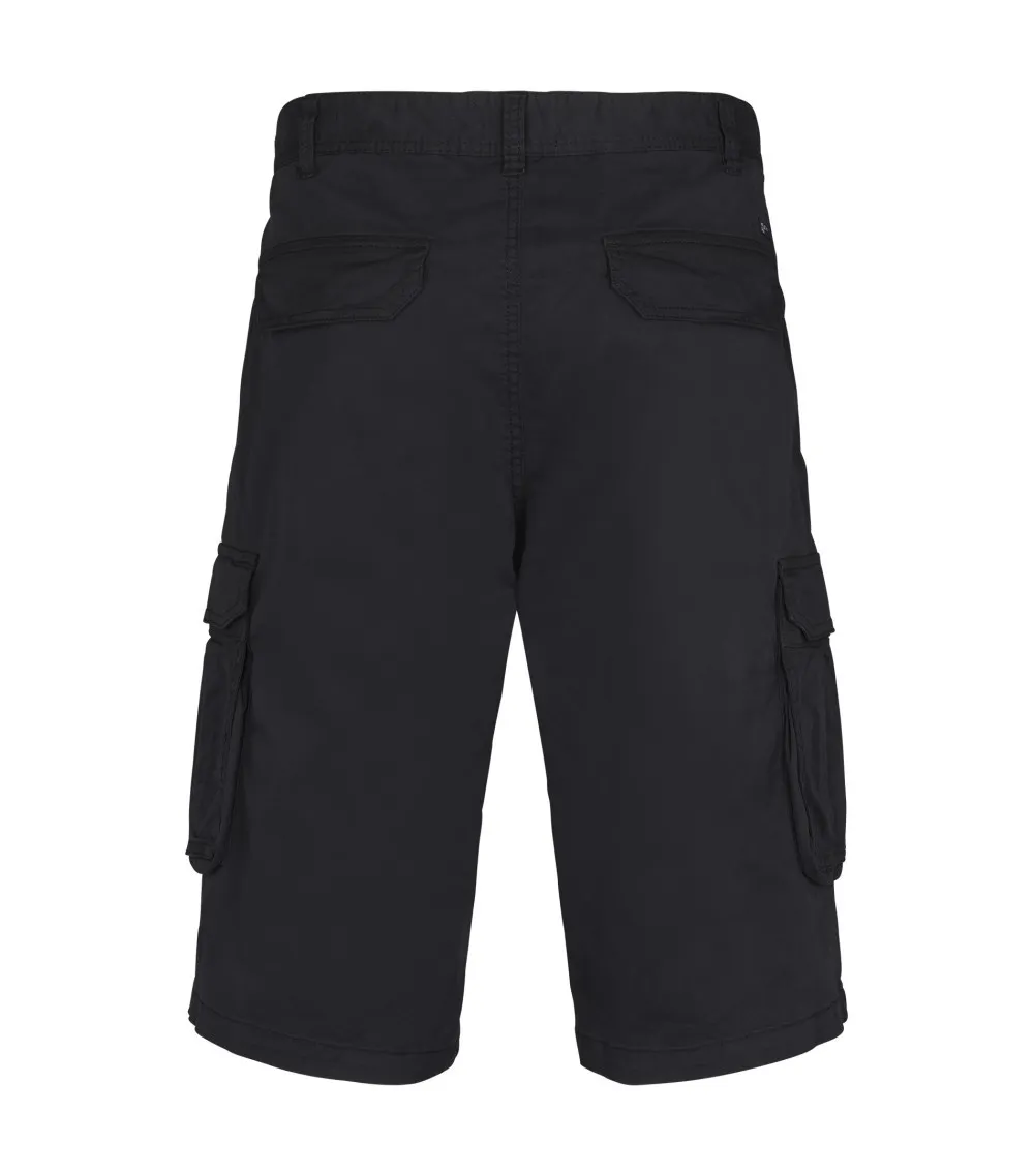 Short Cargo coupe longue North 56°4 en coton noir