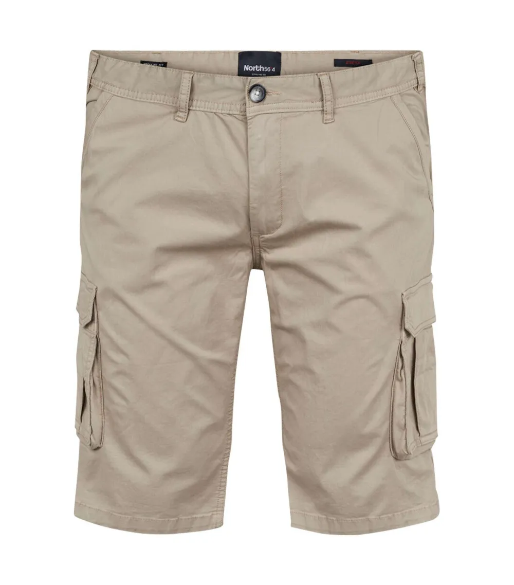 Short cargo coupe regular fit North 56°4 en coton beige