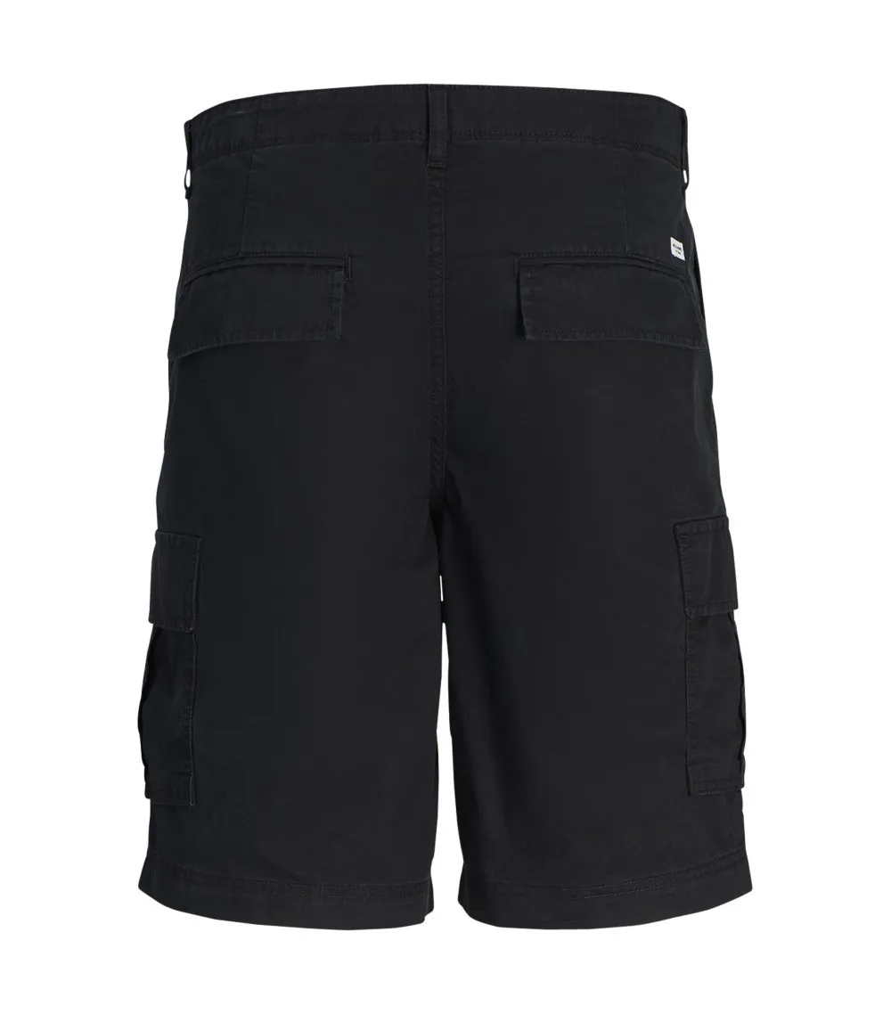 Short Cargo Junior Garçon Jack & Jones coton noir