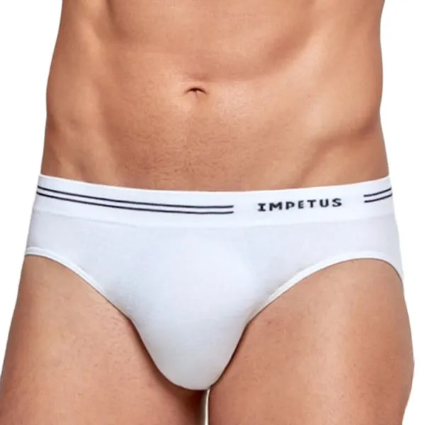 Slip en coton stretch Essentials Oeko-tex blanc par Impetus