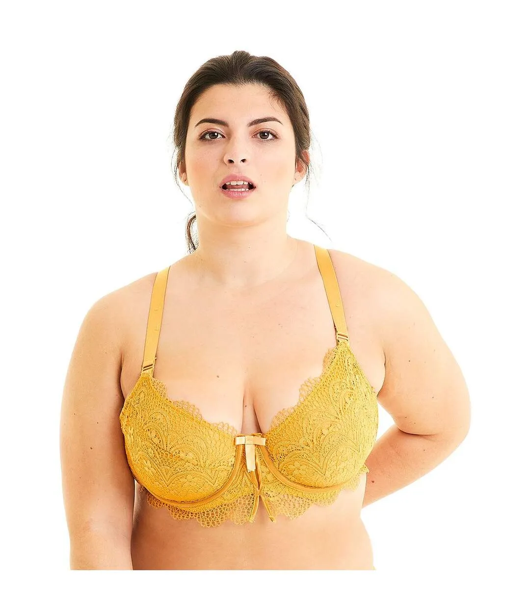 Soutien-gorge grand maintien moutarde Ananas