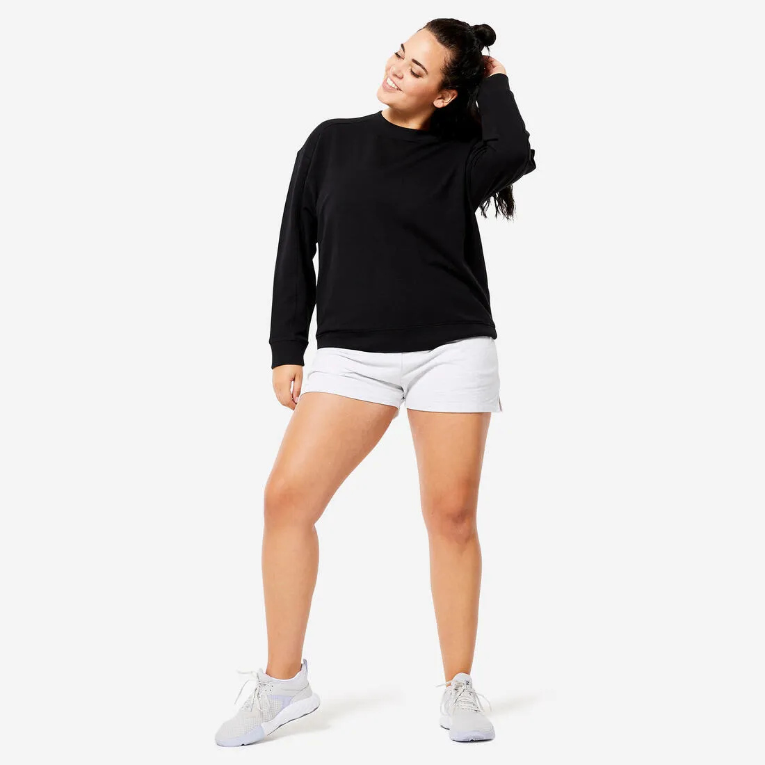 Sweat oversize femme - parme