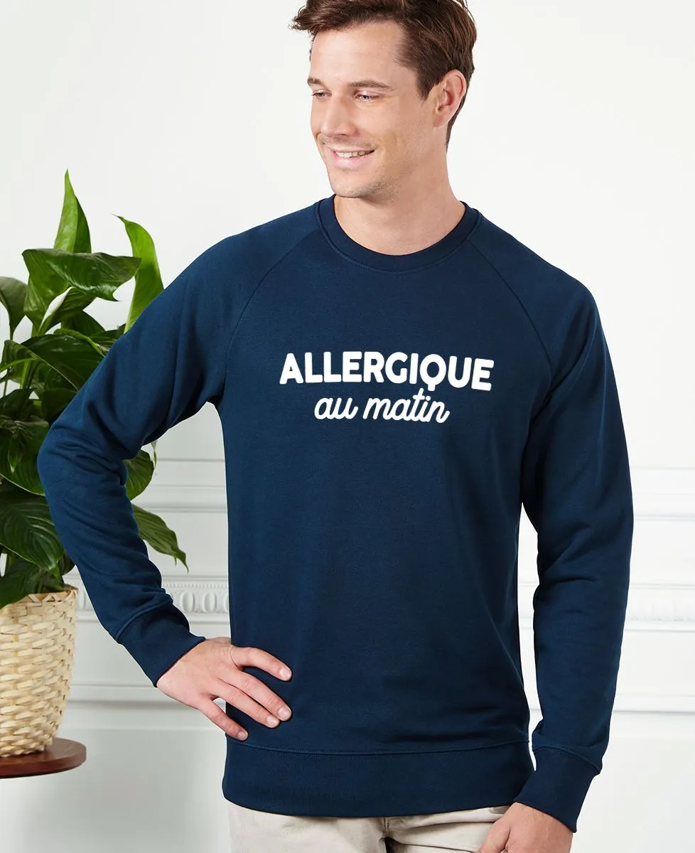 Sweatshirt homme Allergique au matin