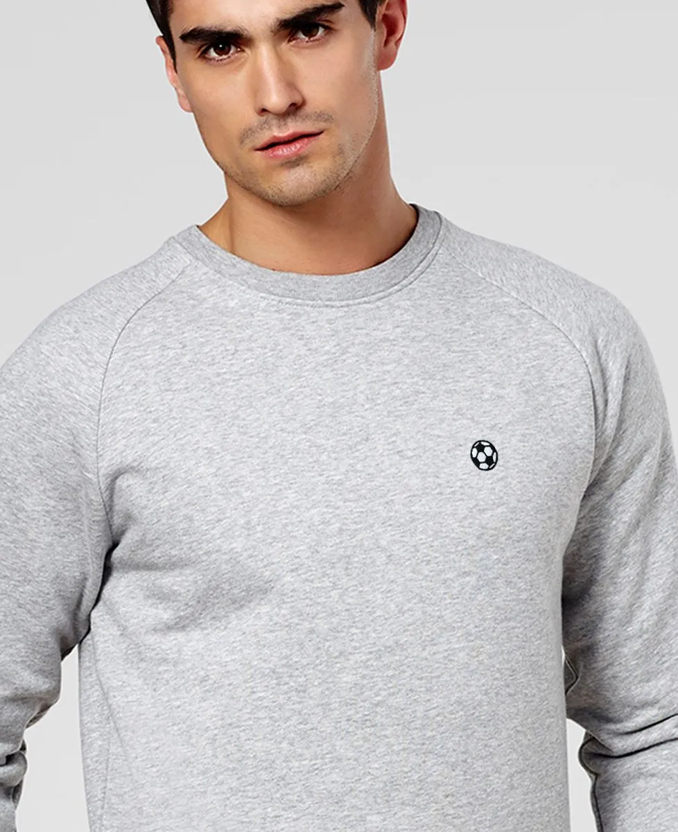 Sweatshirt homme Ballon de foot (brodé)