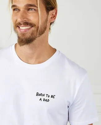 Sweatshirt homme Born to be a dad (brodé)