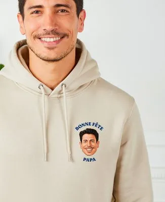 Sweatshirt homme Caricature fête des pères personnalisé