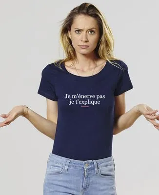 Sweatshirt homme Je m'énerve pas je t'explique