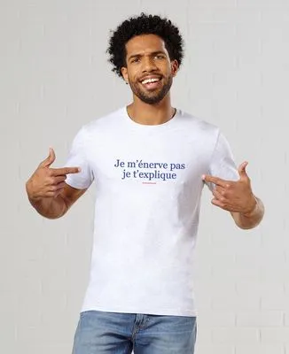 Sweatshirt homme Je m'énerve pas je t'explique