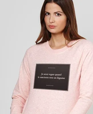 Sweatshirt homme Je serai vegan quand...