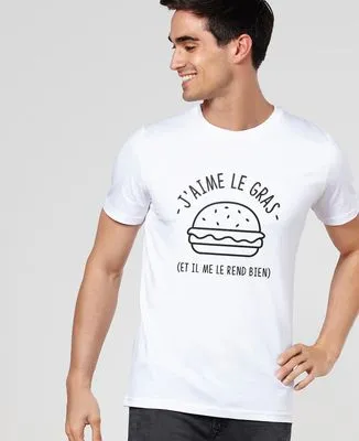 Sweatshirt homme J'aime le gras