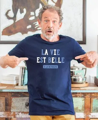 Sweatshirt homme La vie est belle à la retraite