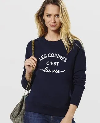 Sweatshirt homme Les copains c'est la vie