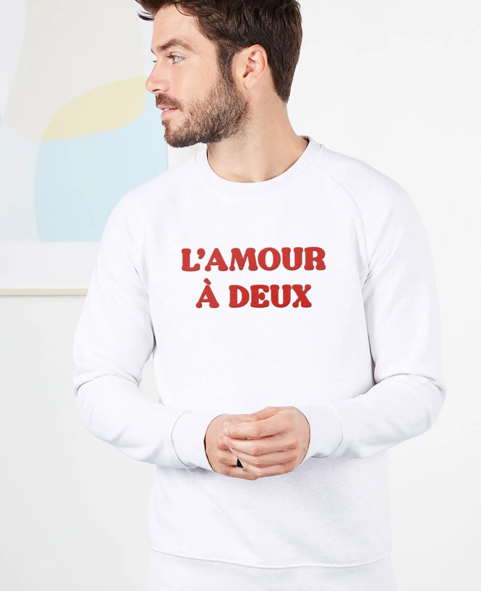 Sweatshirt homme L'amour à deux (effet velours)