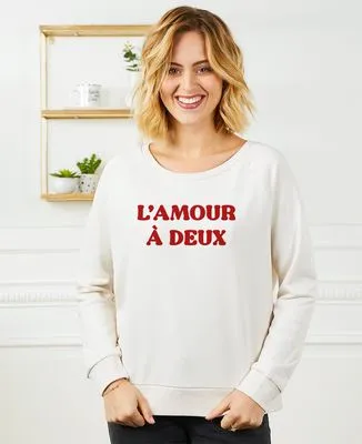 Sweatshirt homme L'amour à deux (effet velours)