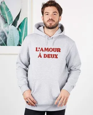 Sweatshirt homme L'amour à deux (effet velours)