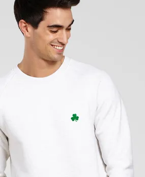 Sweatshirt homme Trèfle Irlande Saint-Patrick (brodé)