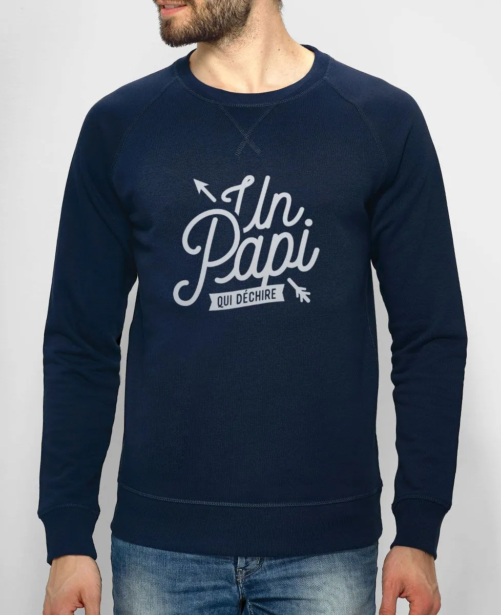 Sweatshirt homme Un papi qui déchire