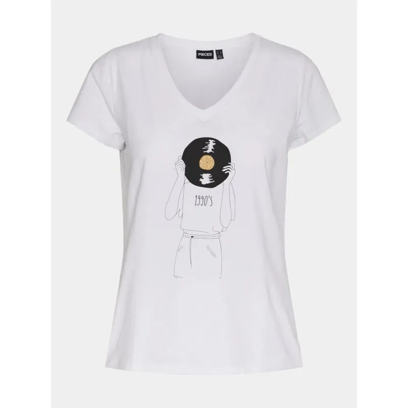 T-shirt côtelé uni logo noir femme - Puma | wimod