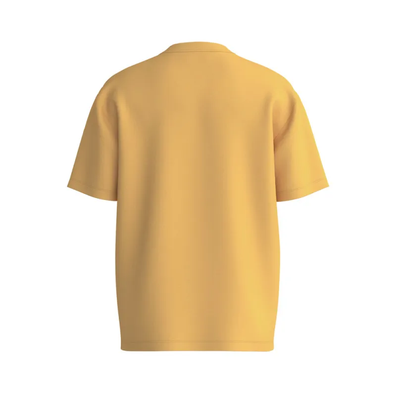 T-SHIRT DAPOLINO HUGO DÉCONTRACTÉ EN COTON À LOGO IMPRIMÉ JAUNE