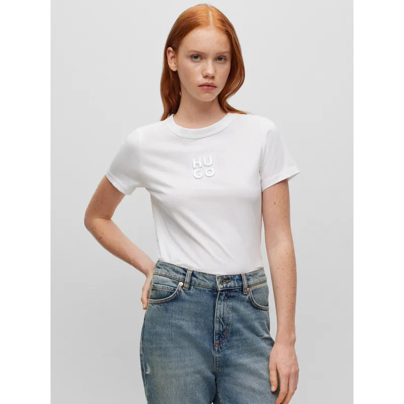 T-shirt essential basique logo blanc femme - Puma | wimod