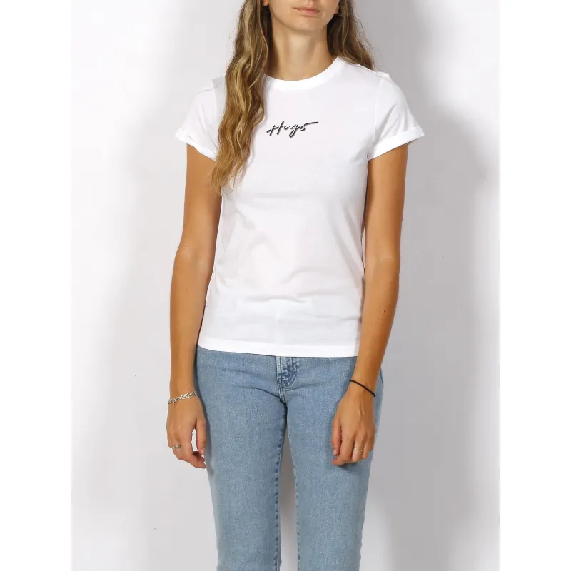 T-shirt essential basique logo blanc femme - Puma | wimod